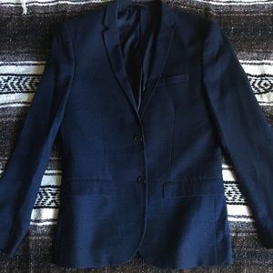 H & M Navy Blue Slim Fit Suit and Pants